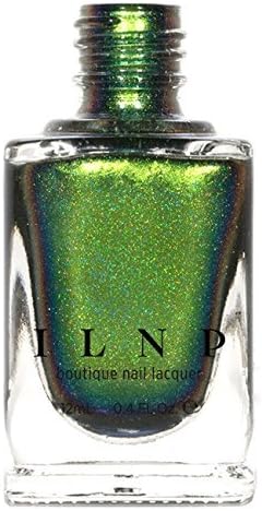 'Ilnp Reminisce (H) – Green, Blue Color Shifting Holographic Ultra Chrome Nail Polish by Ilnp Cosmetics, Inc. "