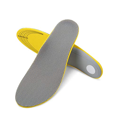 Preisvergleich Produktbild Orthopädische Einlegesohlen, Memory-Schaum-Einlegesohlen, für exzellente Stoßdämpfung und Dämpfung, Grau, L (40-46)