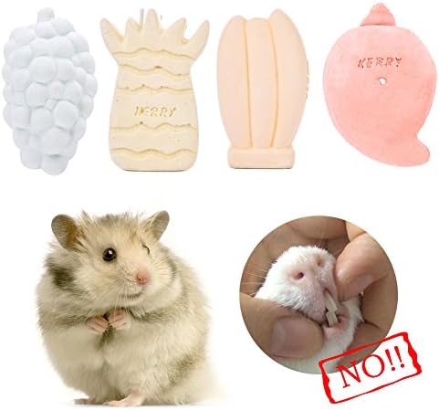 WIDEN Small Pet Animal Fruit Shape Minerals Molar Stone Grape-shaped Pet Molar Stone Chew Toys for Hamster Guinea Pigs