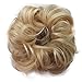 PRETTYSHOP Scrunchy Scrunchie Bun Updo Hairpiece Hair Ribbon Ponytail Extensions Curly Diverse Colors (bleach blonde 88)