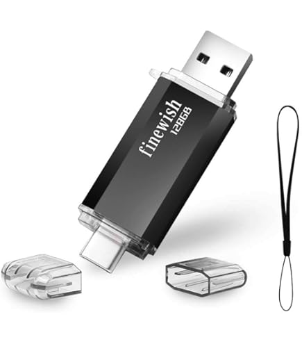 Clé USB 128 Go Clé Stockage USB C USB Transfert Données Stockage