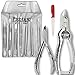 PTL ® Prestige Professional Cuticle Nail art nippers Toe Nail clippers & Set of Nail Pushers Nail File Manicure & Pedicure tools