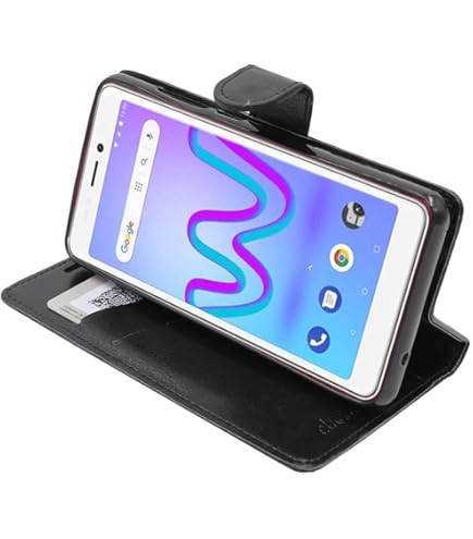 EbestStar - Coque Compatible Avec Wiko Rainbow Jam 4G Etui Housse PU Cuir Rabat Flip, Noir [Appareil: 143.1 X 71.4 X 8.7mm, 5.0