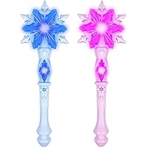 Set Accessoire Princesse Raiponce Lumineux - Perruque LED + Baguette Magique - Pour Déguisement Fille 3-8 Ans