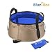 Produktbild Blueidea® 10 Liter Faltbare Wasserbeutel Waschbecken Faltschüssel Washbasin Wannen Wash Bag Wasser-Topf Wandern Eimer Camping Becken Spülbecken Fussbad für Outdoor Camping Reisen Wandern (Blau)