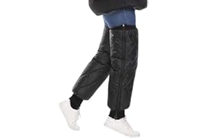 ITODA Knieschoner Warm Kniewärmer Wasserdicht Winddicht Beinwärmer Daune Knieschützer Herren Beinschutz Damen Beinstulpen Motorrad Fahrrad Knieprotektor Winter Knieunterstützung Plüschfutter Kniestütze