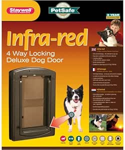 Staywell 861 Infra Red Electronic Dog Door Flap Amazon Co Uk Garden Outdoors