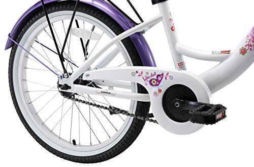BIKESTAR® Premium Kinderfahrrad für sichere und sorgenfreie Spielfreude ab 6 Jahren ★ 20er Classic Edition ★ Candy Lila & Diamant Weiß - 8