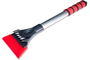 ZOIBV Extended Windscreen Snow Scraper, 43.5 CM Aluminium Ice Scraper With Foam Handle, Ice Snow Frost Removal For Windscreens And Windows Of Cars Suvs Trucks