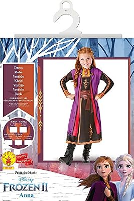 Rubies Rubie's-Déguisement Officiel Anna La Reine des Neiges 2-Taille 5-6 ans-I-300469M, Fille, I-300469M, bleu