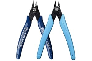 CYH 2 Piezas Alicates de Corte Diagonal, Precisión Alicate Cortador, Alicates Pelacables Pinzas para Electricista Cortador de Precisión de Corte Lateral Cortador de Alambre Corta Tijeras