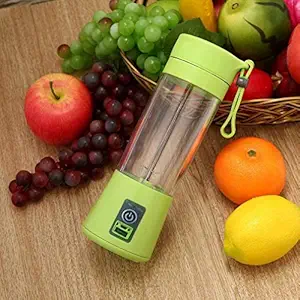 Sisliya Blender Portable Water Bottle Cup Juicer Machine Electric USB with 6 Blades, 2000mAh Rechargeable Battery, 380ml