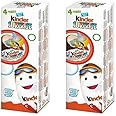 Kinders Surprise Milk Chocolate Egg Lined With a Layer Of Sweet Milk-Flavoured Cream, Contains a Small Surprise Toy 4 Count, Pack of 2