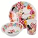 Produktbild Elemed 14590 Minnie 3 Stück Set Schüssel Teller & Tumbler Melamin, Mehrfarbig