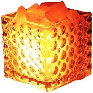 ZH Crystal salt lamp decoration lamp creative fashion warm bedroom lamp bedside lamp , gules