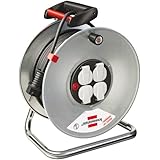 Brennenstuhl 1198550 Garant S 4 - Carrete alargador de cable (25 m, H05VV-F 3G1,5)