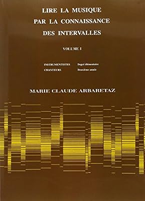 Chappell & Co Arbaretaz : Lire la musique par la connaissance des intervalles volume 1-