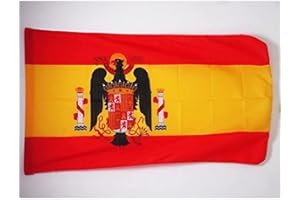 AZ FLAG Drapeau Espagne Franquiste 1945-1977 avec Fourreau pour Hampe, 90cm x 60cm