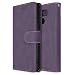 Produktbild LG G6 Hülle, Chreey Matt Leder Tasche Retro Handyhülle Magnet Flip Case mit Kartenfach Geldbörse Schutzhülle Etui [Lila]
