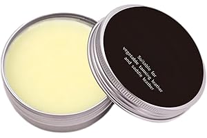 HEEFENG Leather Protection Cream,Leather Maintenance Cream,Leather Care Balm,Leather Cleaner,Waterproof Soften,Leather Conditioner For Refurbishing And Restoring Leather Furniture,Shoes, Bags, Car Seats