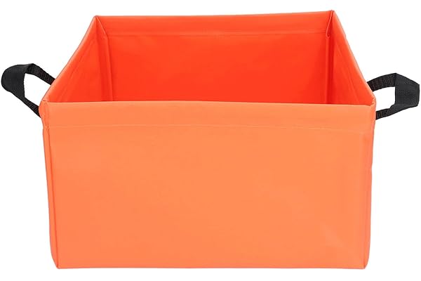 Hopfällbar Vattenhink Läcksäker Multifunktions PVC 13L Kapacitet Vikbar Drivfiskehink för Resor