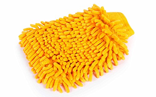 Preisvergleich Produktbild Autowaschhandschuh Reinigungshandschuh Waschhandschuh Microfaser 200x150mm, lackschonend Autowäsche Auto Boot KFZ Handwäsche Schwamm Reinigungswerkzeug