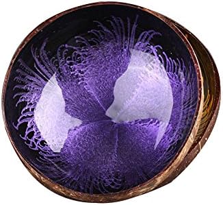 XY Fancy Natural Coconut Shell Bowl Spray-Paint Storage Dish