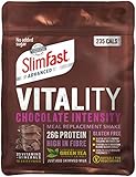 SlimFast Vitality High Protein Meal Replacement Powder Shake, Chocolate Intensity Powder, 400 g
