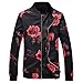 Produktbild Herren Printed Jacke Mantel,Bovake Nähen Sweatshirt Winterjacke Tasche Parka Pullover Freizeit Tops Casual Daunenjacke
