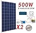 Produktbild Solar 500 W Solarpanel Photovoltaik Polycrystalline