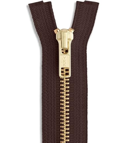YKK Metallreißverschluss Gold 14 Cm – Nicht Teilbar, Für Kleidung & Jeans