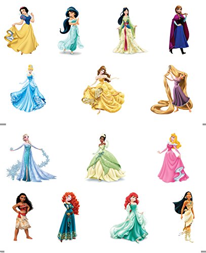 Prinzessinnen-Party-Set, Kuchen-Dekorationen – 36 Essbare Cupcake-Dekorationen - 2