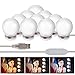 Produktbild Hollywood Stil LED Spiegelleuchte, BASEIN LED Spiegellampe Schminklicht, 10 LEDs Make Up Licht Mit 3 Licht Modus und 10 Dimmbare Helligkeiten für Kosmetikspiegel, Schminktisch