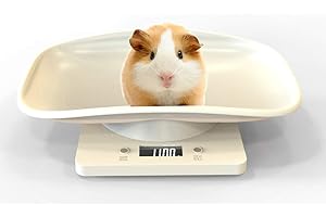 Aceshop Balance Numérique pour Animaux avec écran LCD, 4 Modes de Pondération (oz/ML/LB/g) pour Les Animaux et La Cuisine Mesurant Les Chats, Les Chiens, La Nourriture, Capacité Jusqu'à 10kg/22lb