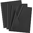 100 Sheets Black Tissue Paper - Artdly 14 x 20 Inches Recyclable Ph Neutral Brown Wrapping Paper Bulk for Weddings Birthday DIY Project Christmas Gift Wrapping Crafts Decor (Solid Kraft)