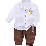 Ouneed 1 6 Ans Garcon Enfant Swag Ensemble Pants Echarpe Haut 7t Amazon Fr Vetements