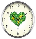 Sucastle® 12 in Metall DIY 3D Wanduhren Modern Design Acryl Wanduhren Wandtattoo Dekoration fürs Wohnzimmer Kinderzimmer Nostalgie Wanduhr ohne Tickgeräusche Wanduhr Europäische Vintage Handarbeit 3D Dekorative Zahnrad aus Holz