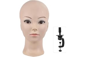 YYQXZG Blad Mannequin Testa Professionale per Cappello Display Maschera Dispiay Occhiali Dispiay con un morsetto da tavolo (02)