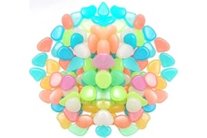 SSYANG luou 200Pcs Galet Lumineux,Cailloux Lumineux colorés Galets de jardin Lumineux,Galets Décoratifs Pierre,pour Extérieur Jardin Aquarium Le Pot de Plantes réservoir de Poissons