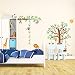 Decowall DM-1401P1402 8 Little Monkeys Tree and Height Chart Kids Wall Stickers Wall Decals Peel and Stick Removable Wall Stickers for Kids Nursery Bedroom Living Room