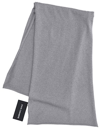 State Cashmere100% Pure Cashmere Solid Color Scarf Wrap,Ultimate Soft and Cozy 80"x13.5"