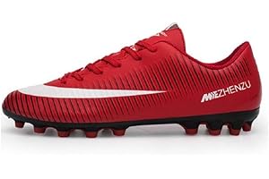 Agnueuty Chaussures de Football Crampons Hommes/Femmes Chaussure de Foot Jeunes Garçons/Filles