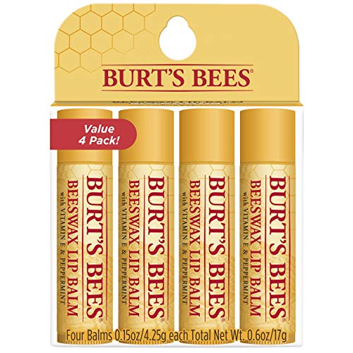 Tubo de abejas La cera de abejas Burt Lip Balm (Paquete de 4)