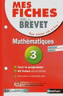 jaquette livre Mes Fiches ABC du BREVET Mathématiques 3e