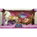 Barbie Princess Charm School Carriage and Horse with Pop-Up Canopy ...