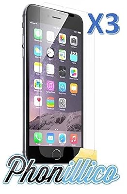 PHONILLICO® Lot 3 Films Protection Ecran en Plastique pour Apple iPhone 6 / 6S - Ultra Resistant Ecran Protecteur