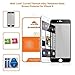 Produktbild Apple iPhone 6 Ecke schwarz Ecke gekrümmt Ultra dünner (0.26mm) Bildschirmschutz aus Titanlegierung und gehärtetem Glas (Pack mit 1) - von Mobi Lock®