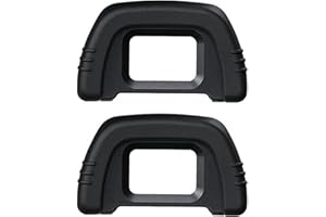JULIYEH [Lot de 2] DK-21 œilleton en caoutchouc viseur oculaire pour Nikon D7000 D750 D610 D600 D300 D200, D100, D90, D80, D70, D70s, appareil photo reflex numérique