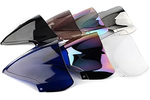 JANESHOP Pare-brise de pare-brise de déflecteurs de vent de Double bulle de moto pour Suzuki Hayabusa GSXR1300 2009-2016 (Noir)