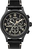 Timex Herren Chronograph Quarz Uhr mit Leder Armband TW4B09100